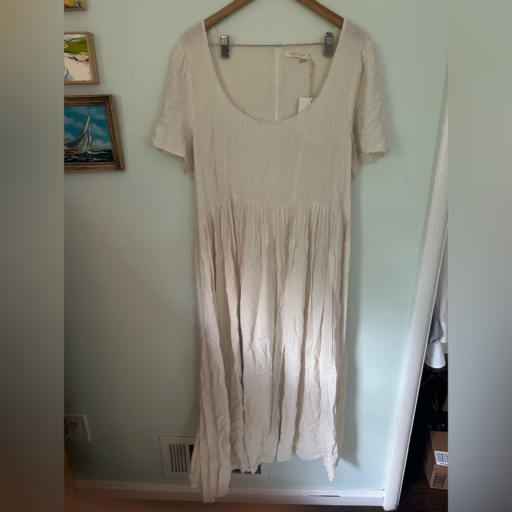 NWT Christy Dawn Scarlet dress in egg shell - Picture 4 of 7
